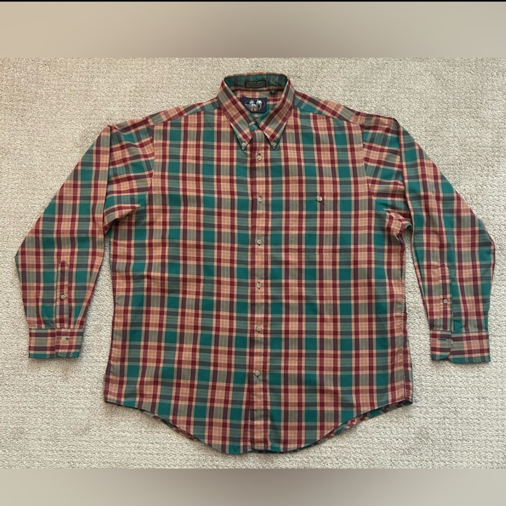 Vintage Sero Shirt Men’s‎ XLarge Multicolor Striped Long Sleeve Button Down